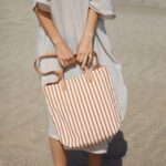 TOTE ALL DAY / BURNT ORANGE STRIPES & NATURAL - Imagen 4